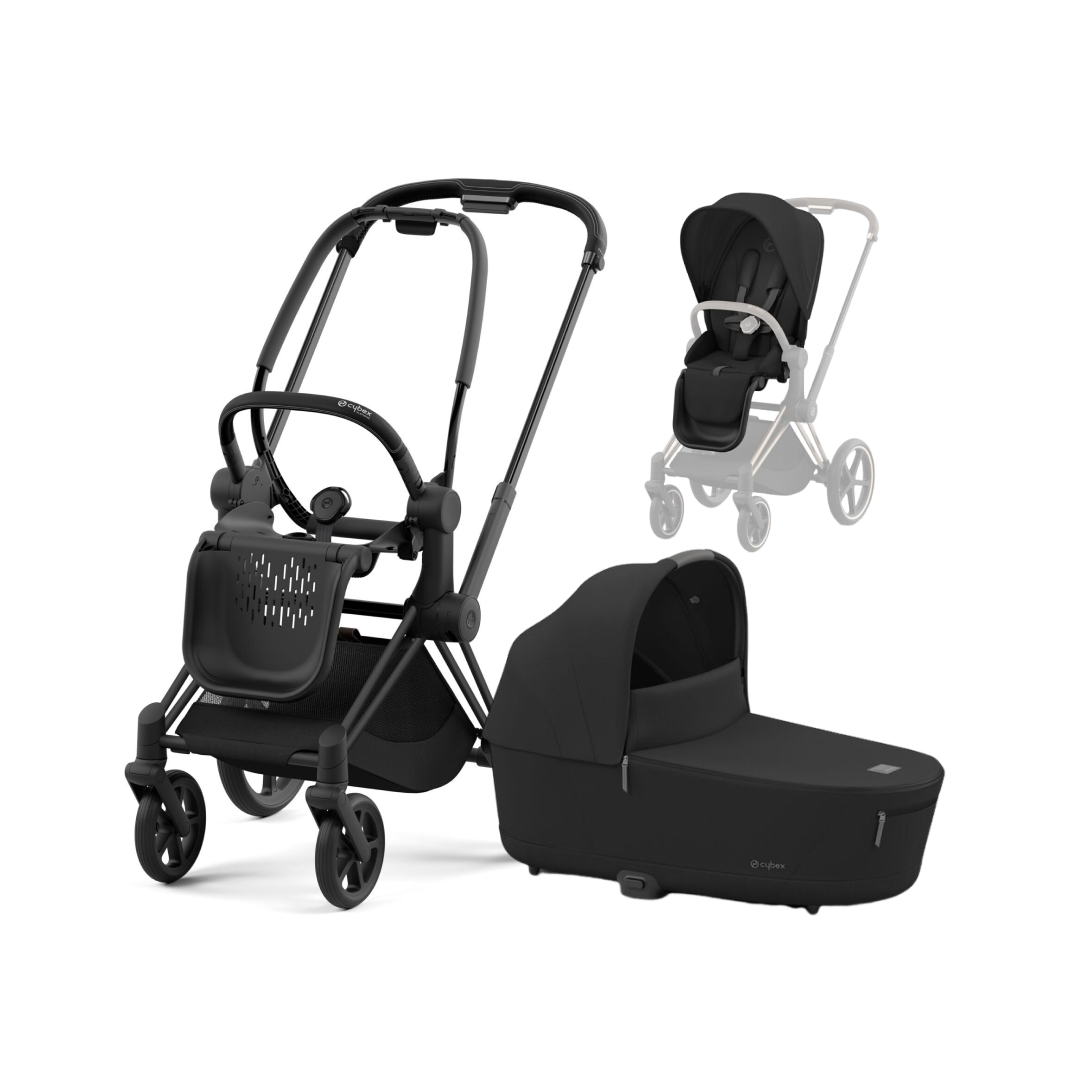 CYBEX PRIAM Kombikinderwagen matt schwarz sepia black – CYBEX PRIAM Kombikinderwagen matt schwarz sepia black bei babybrands.de kaufen ✓ sicher, einfach & bequem online bestellen ✓